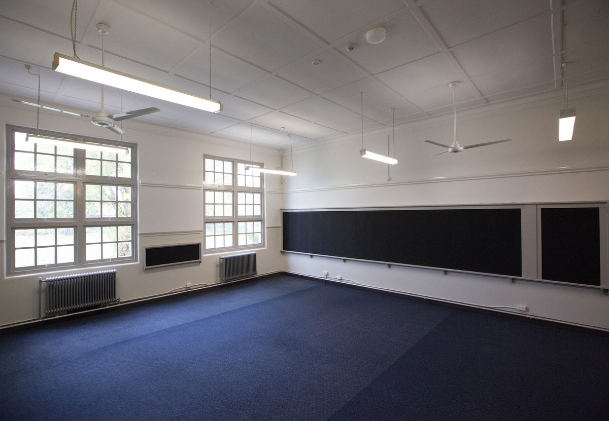Large classroom in a heritage-listed facility in Braddon.