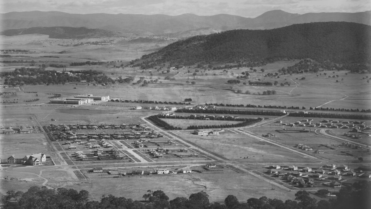 Canberra early 20th century aerial