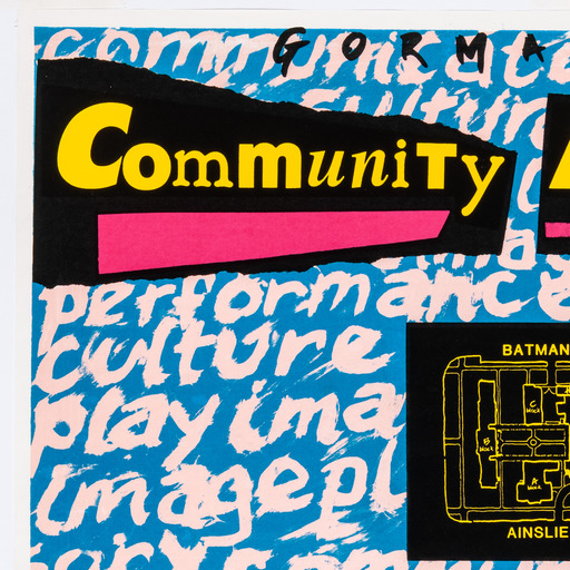 Excerpt of a print poster by ACME Ink for the promotion of Gorman House.