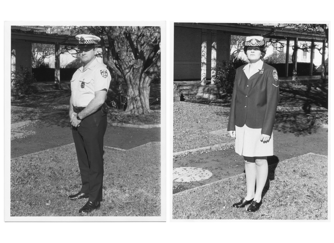 Pictured: Two newly appointed police officers.